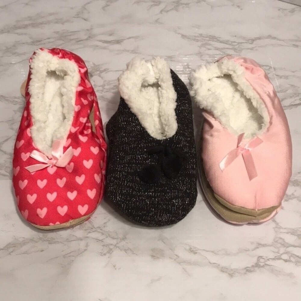 Cozy satin slippers bundle size medium/large